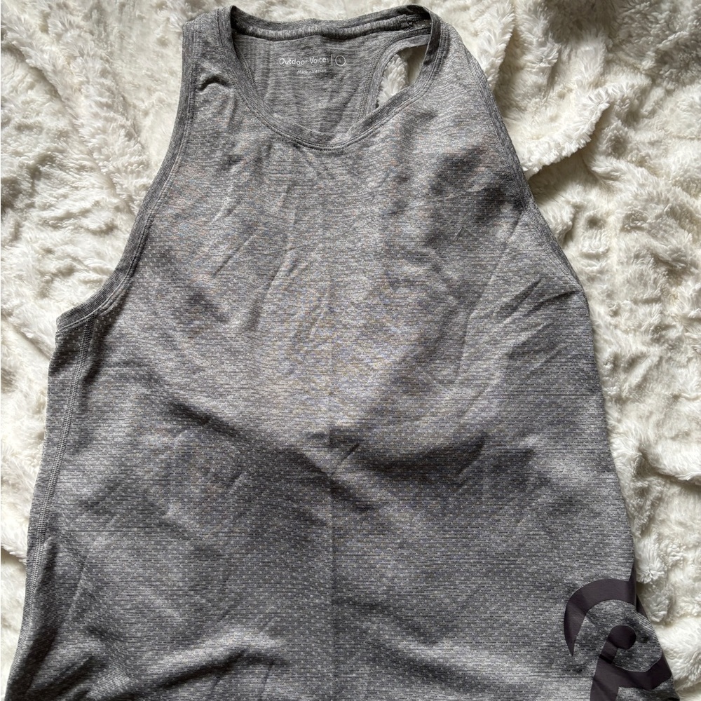 Gray Peloton High Neck Tank Top